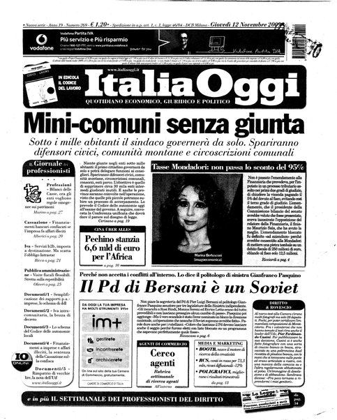 Italia oggi : quotidiano di economia finanza e politica